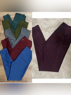 Old Navy SIX pairs Power Soft and Power Lite high rise leggings